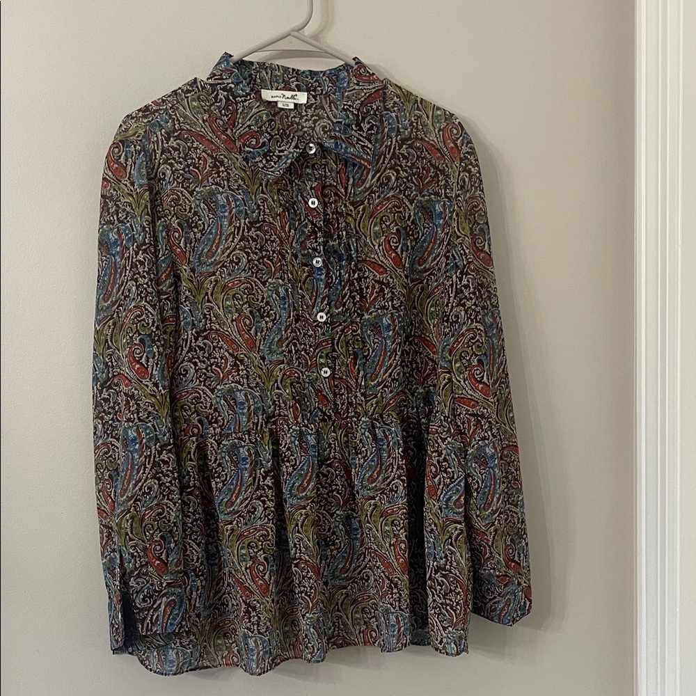 Simply Noelle Multicolor Paisley Blouse